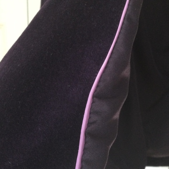 Talbots Petite, purple, velvet blazer, Size 10P - Picture 3 of 4